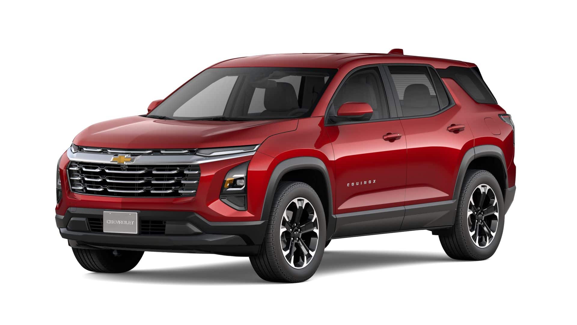 2027 Chevrolet Equinox FWD LT in Radiant Red Tintcoat — front three-quarter view
